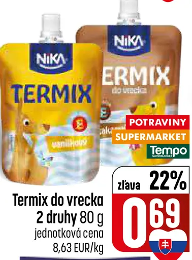 Nika Termix do vrecka tvarohový dezert 2 druhy