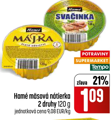 Hamé mäsová nátierka