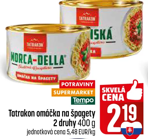 Tatrakon omáčka na špagety