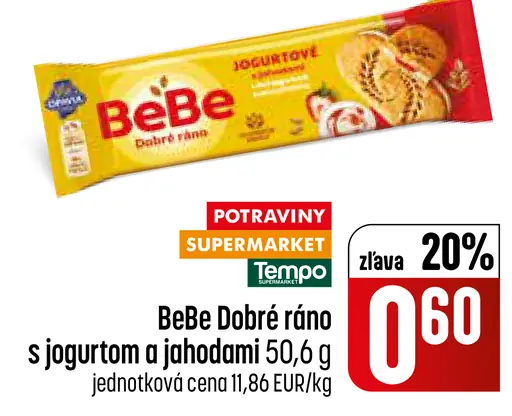 BeBe Dobré ráno s jogurtom a jahodami