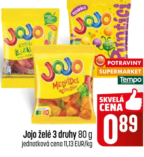 Jojo želé cukríky 3 druhy