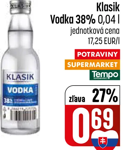 Klasik Vodka Kopaničiarska Slivka 40%