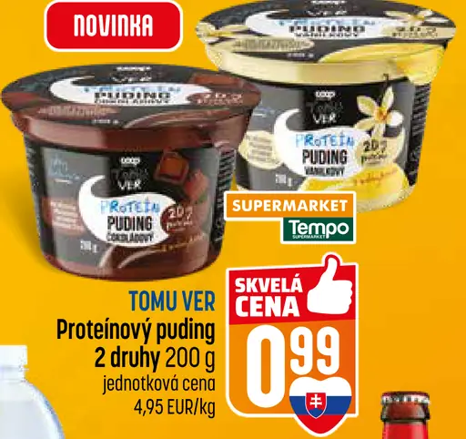 TOMU VER proteínový puding 2 druhy