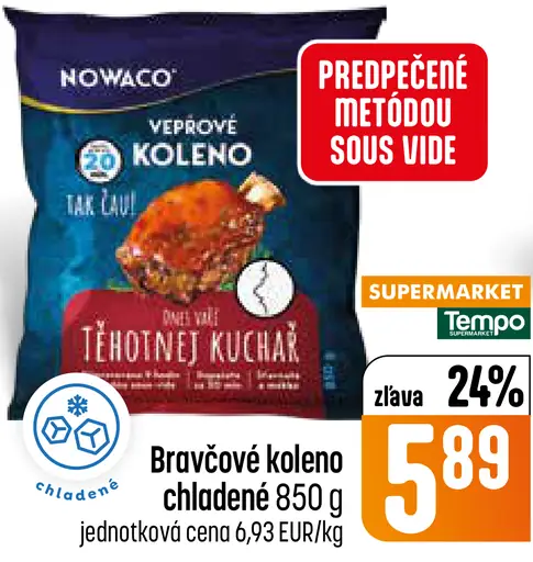 Bravčové koleno chladené