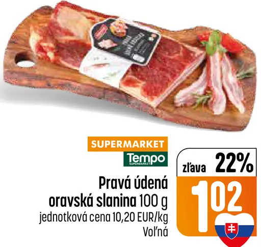 Pravá údená oravská slanina