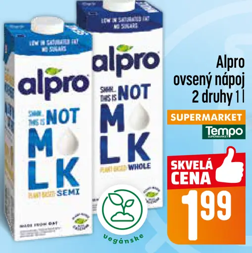 Alpro ovsený nápoj