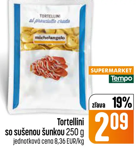Tortellini so sušenou šunkou