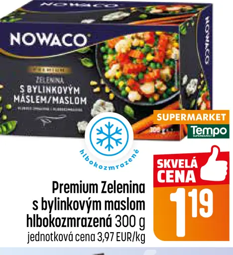 Nowaco Premium Zelenina s bylinkovým maslom hlbokozmrazená