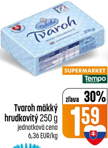 Tvaroh mäkký hrudkovitý