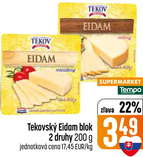 Tekovský Eidam blok 2 druhy