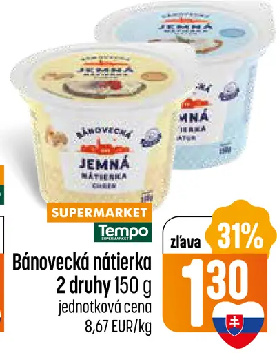 Bánovecká nátierka 2 druhy