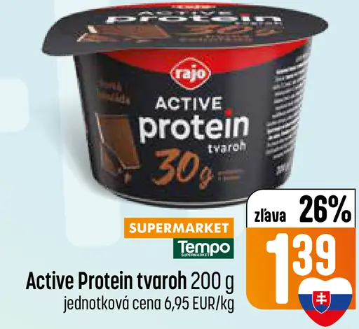 Active Protein tvaroh 30 % bielkovín 2 druhy