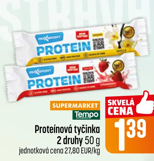 Emco Protein tyčinka 2 druhy