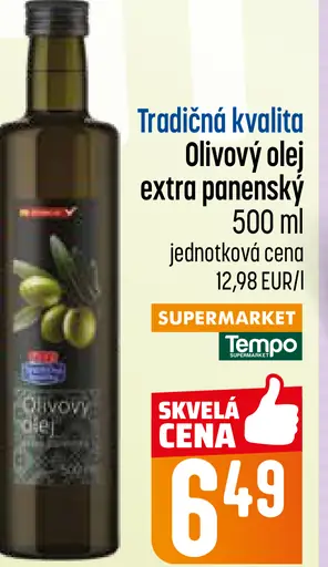 Tradičná kvalita Olivový olej extra panenský