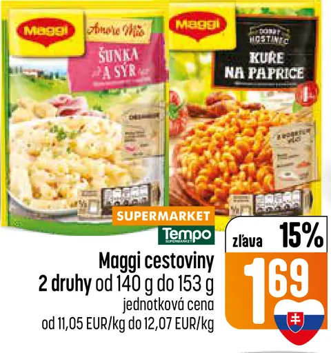 Maggi cestoviny 2 druhy