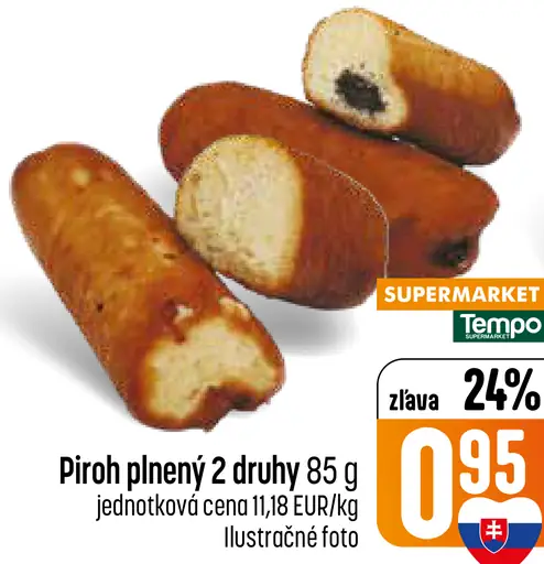 Piroh plnený 2 druhy