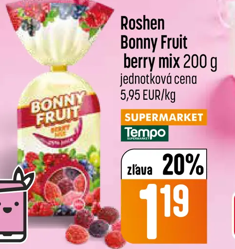 Roshen Bonny berry mix cukríky