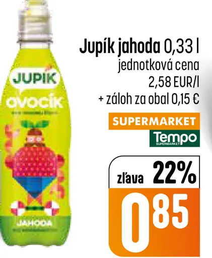 Jupík jahoda nápoj