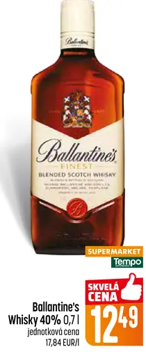 Ballantine’s Finest 40 % blended Scotch whisky