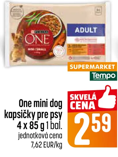 Purina One mini adult kapsičky pre psy