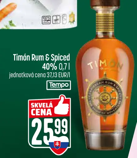 Timón Rum & Spiced 40%