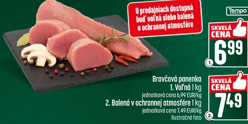 Bravčová panenka voľná alebo balená v ochrannej atmosfére