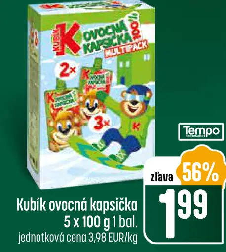 Kubík ovocná kapsička