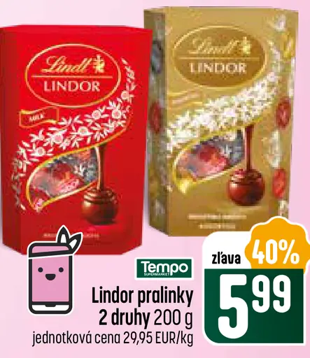 Lindt Lindor pralinky