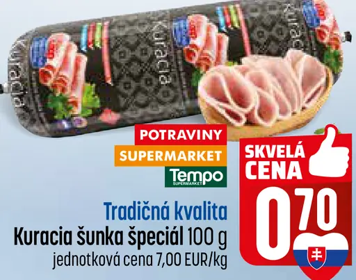 Tradičná kvalita Kuracia šunka Špeciál