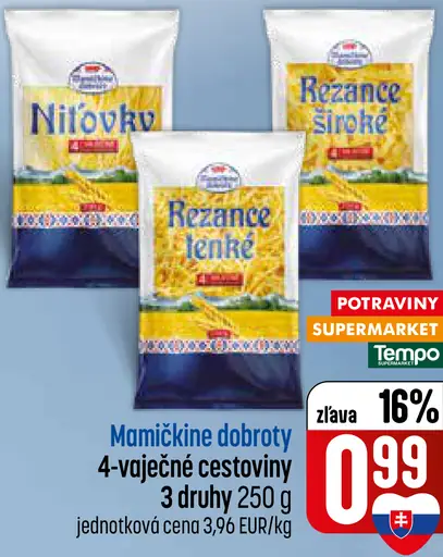 Mamičkine dobroty 4-vaječné cestoviny