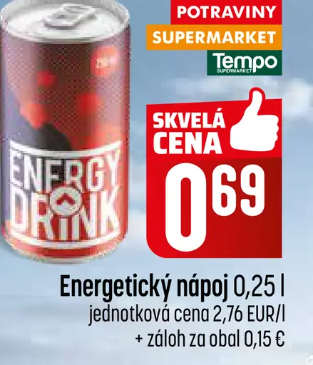 Energy Drink energetický nápoj