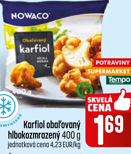 Karfiol obaľovaný hlboko zmrazený