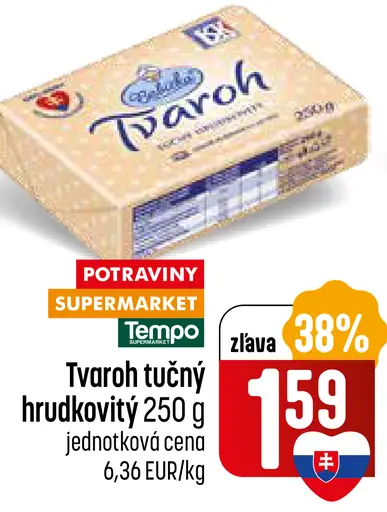 Tvaroh tučný hrudkovitý