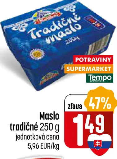Maslo tradičné