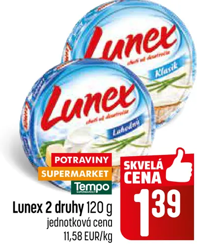 Lunex Klasik tavený syr