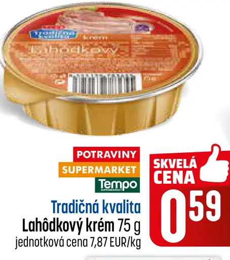 Tradičná kvalita Lahodkový krém