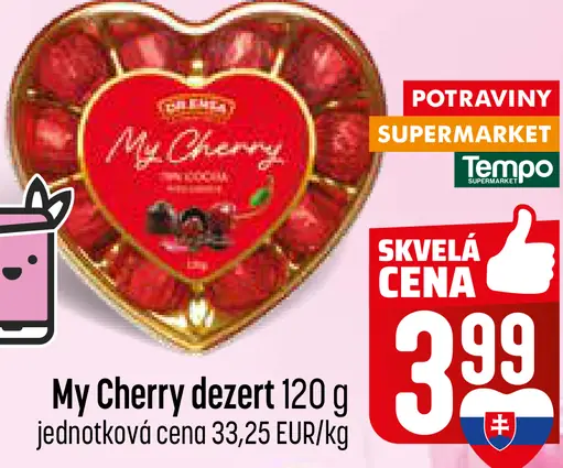 My Cherry dezert srdiečko