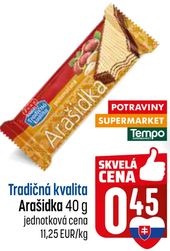 Tradíčná kvalita arašidová tyčinka