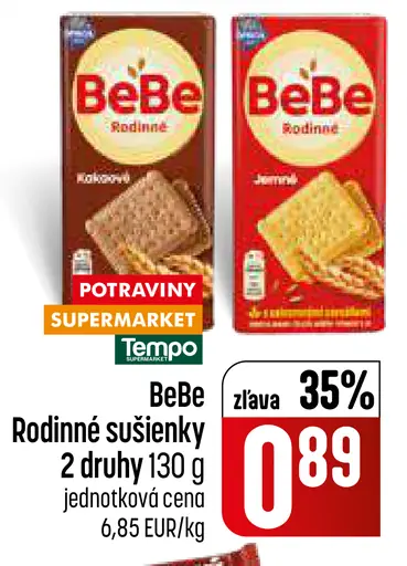 BeBe Rodinné sušienky