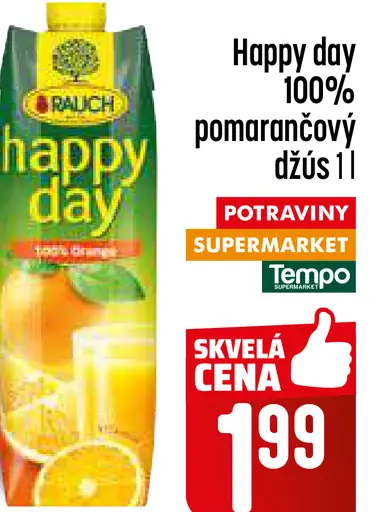 Happy Day pomarančový džús 100 %
