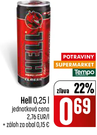 Hell energetický nápoj plechovka