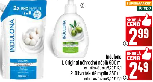Indulona Olive tekuté mydlo
