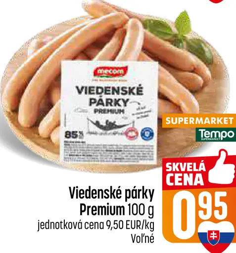 Viedenské párky Premium