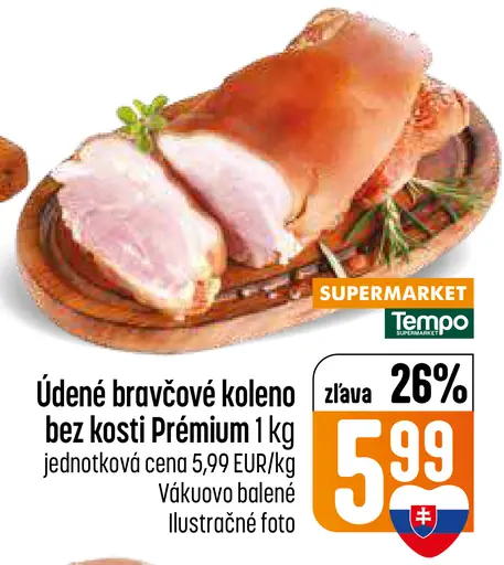 Údené bravčové koleno bez kosti prémium