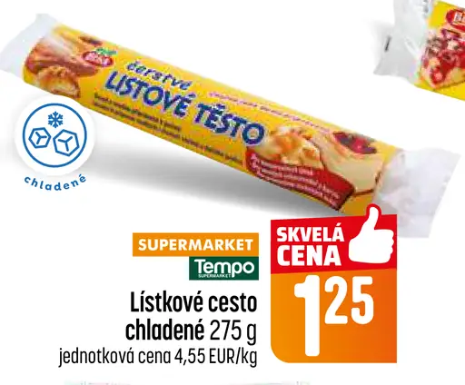 Lístkové cesto chladené