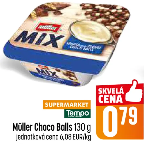 Müller Choco Balls jogurt s guličkami
