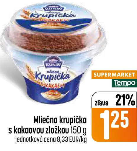 Mliečna krupička s kakaovou zložkou