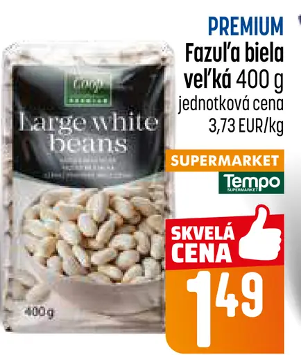 Fazuľa biela veľká