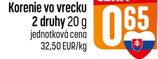 Vitana korenie vo vrecku rôzne druhy