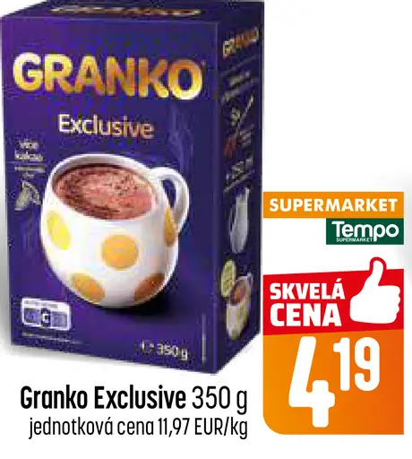 Granko Exclusive kakaový nápoj